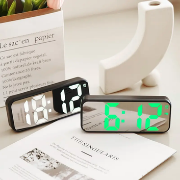 Led Mirror Digital Table Clock
