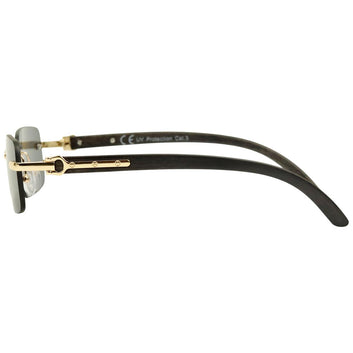 Phantom Carbon Tint – Rimless Sunglasses – S-558