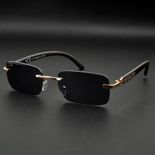 Phantom Carbon Tint – Rimless Sunglasses – S-558